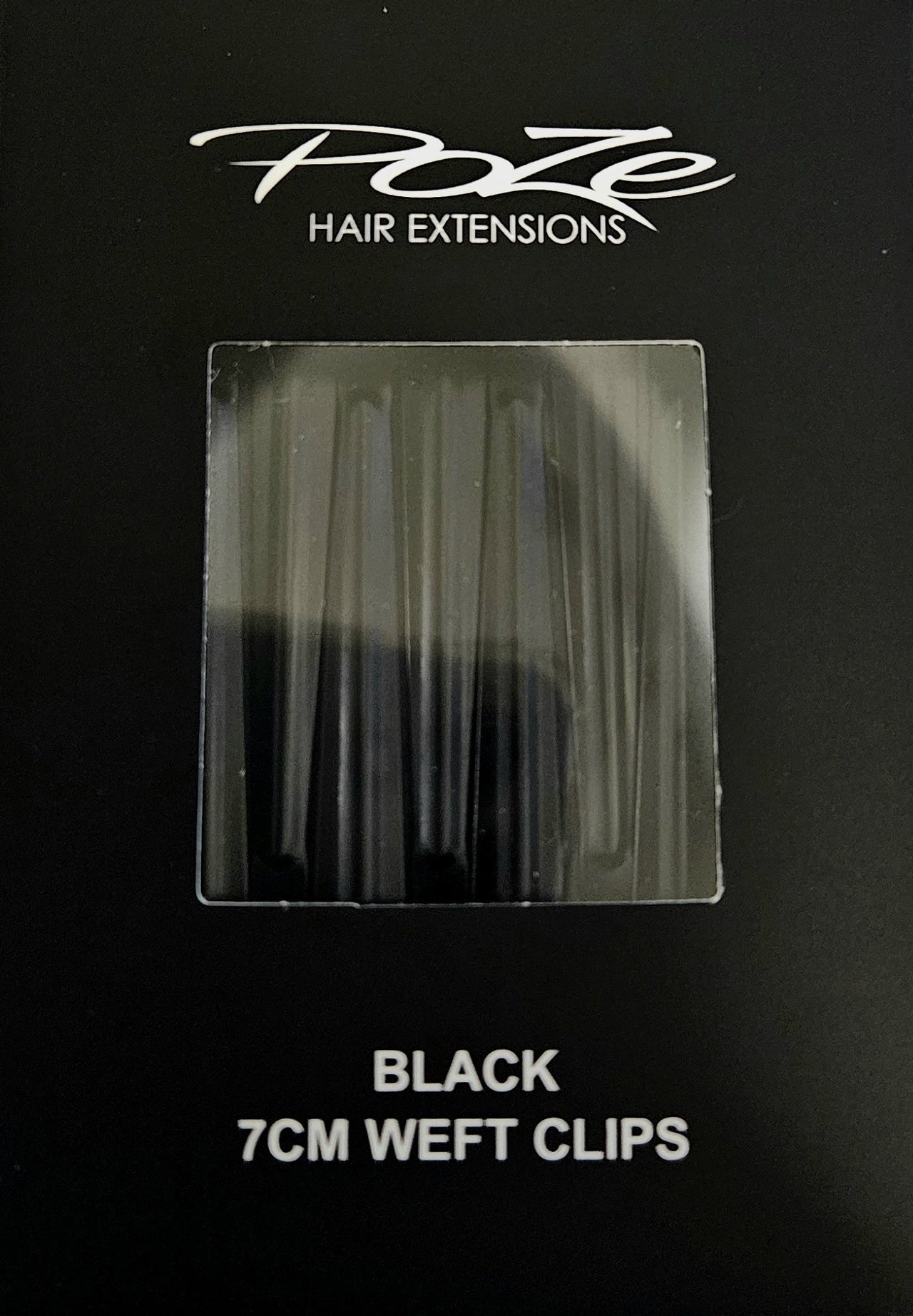 Poze Hair Clips - Black - 10 pcs