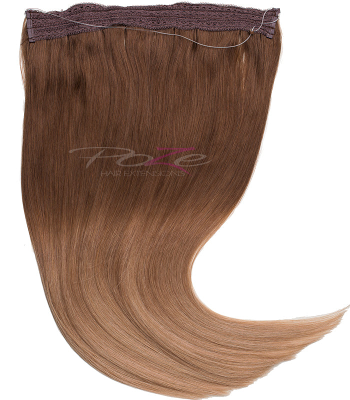 Poze Standard Wire & Clip Extensions - 7BN/10B Sandy Brown Balayage
