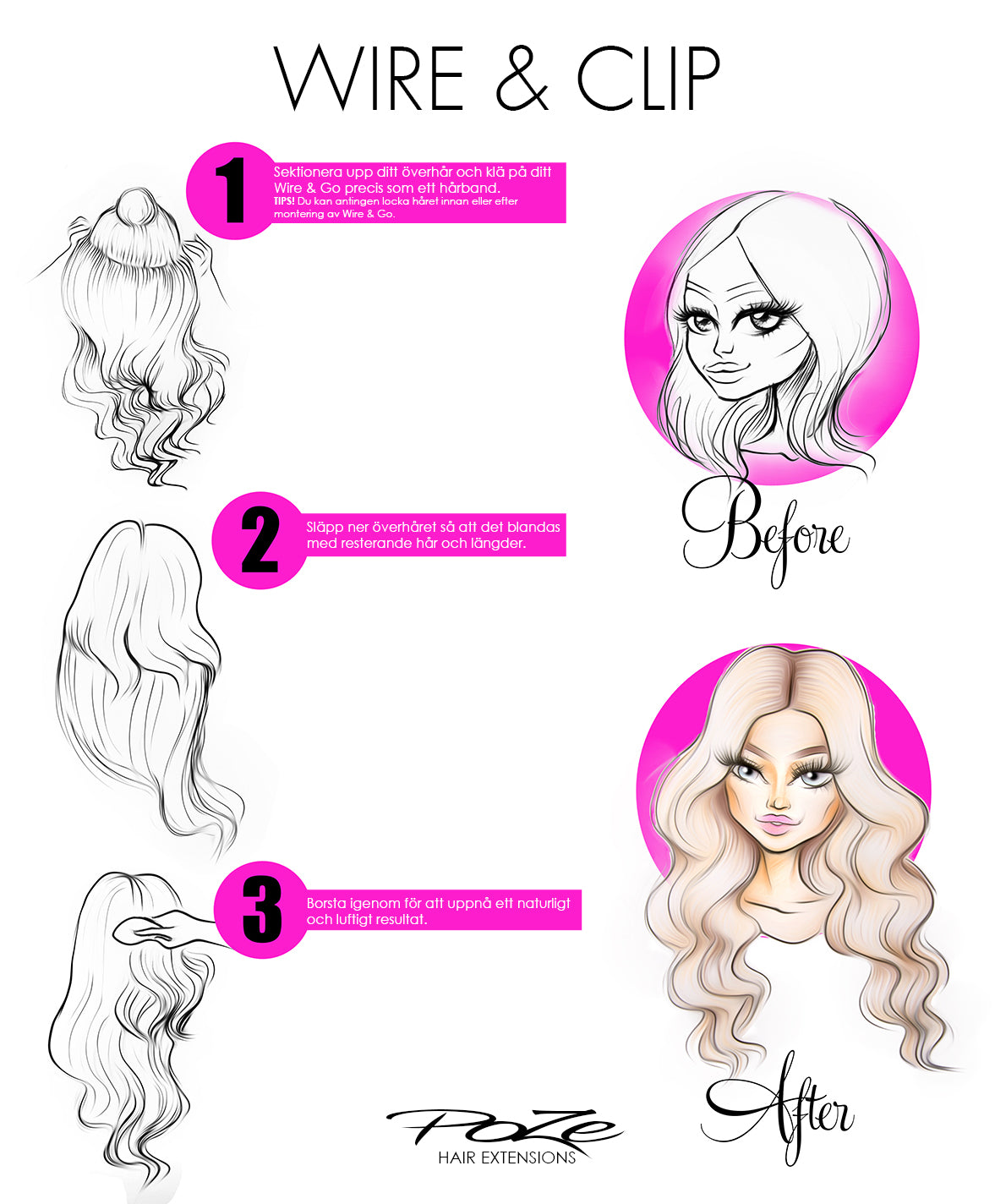 Poze Standard Wire & Clip Extensions - 8A/10NV Ash Mix