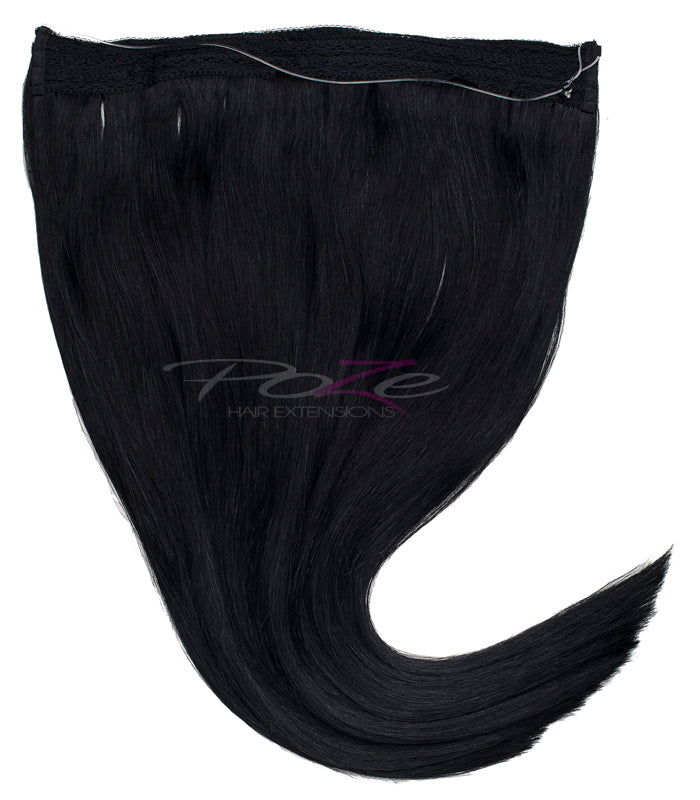 Poze Standard Wire & Clip Extensions - 1N Midnight Black