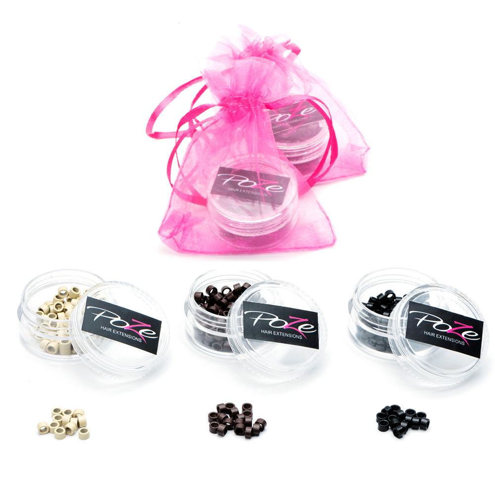 Microrings - 100 pcs Black