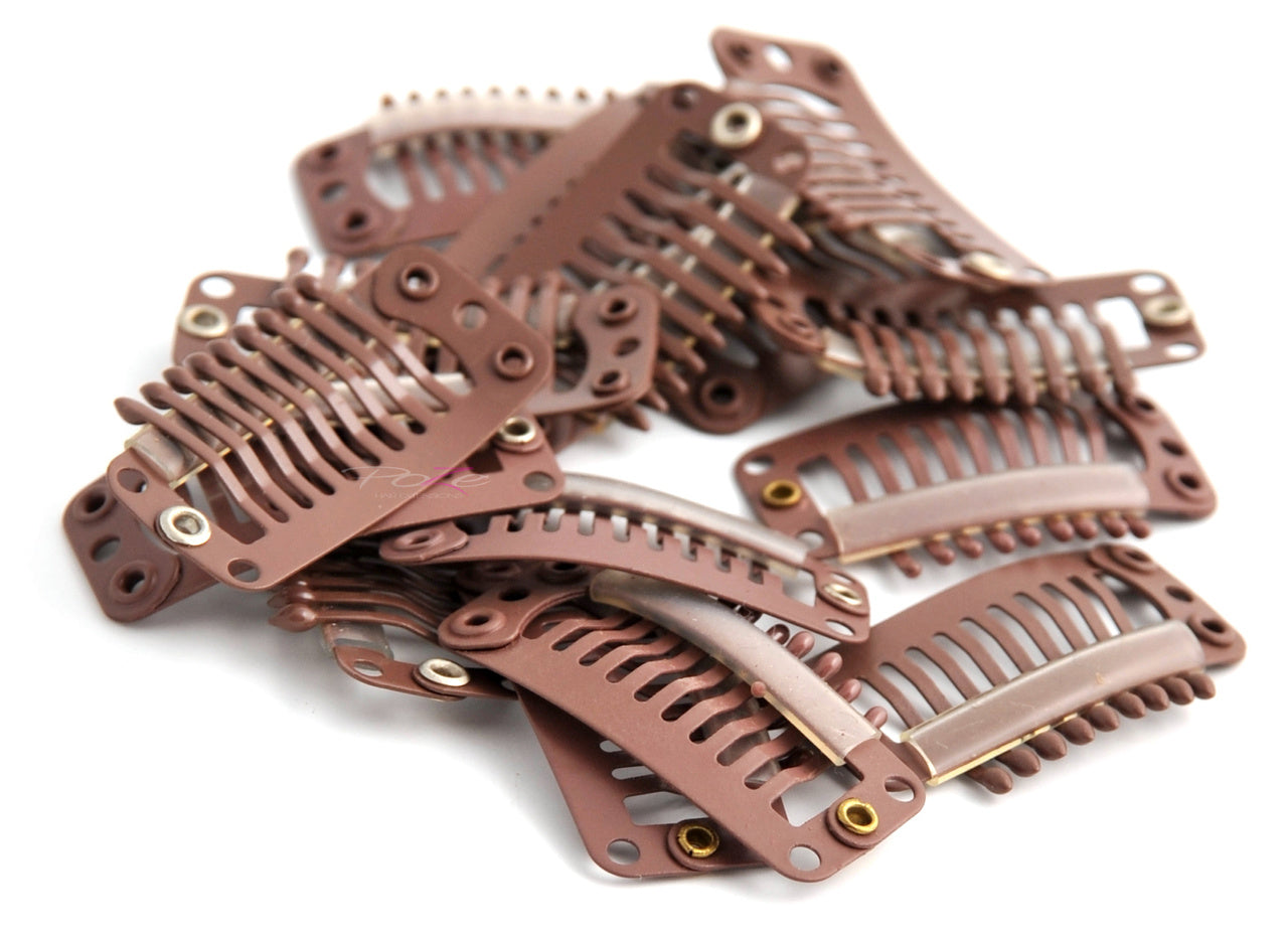 Single Clips Brown - 12 pcs