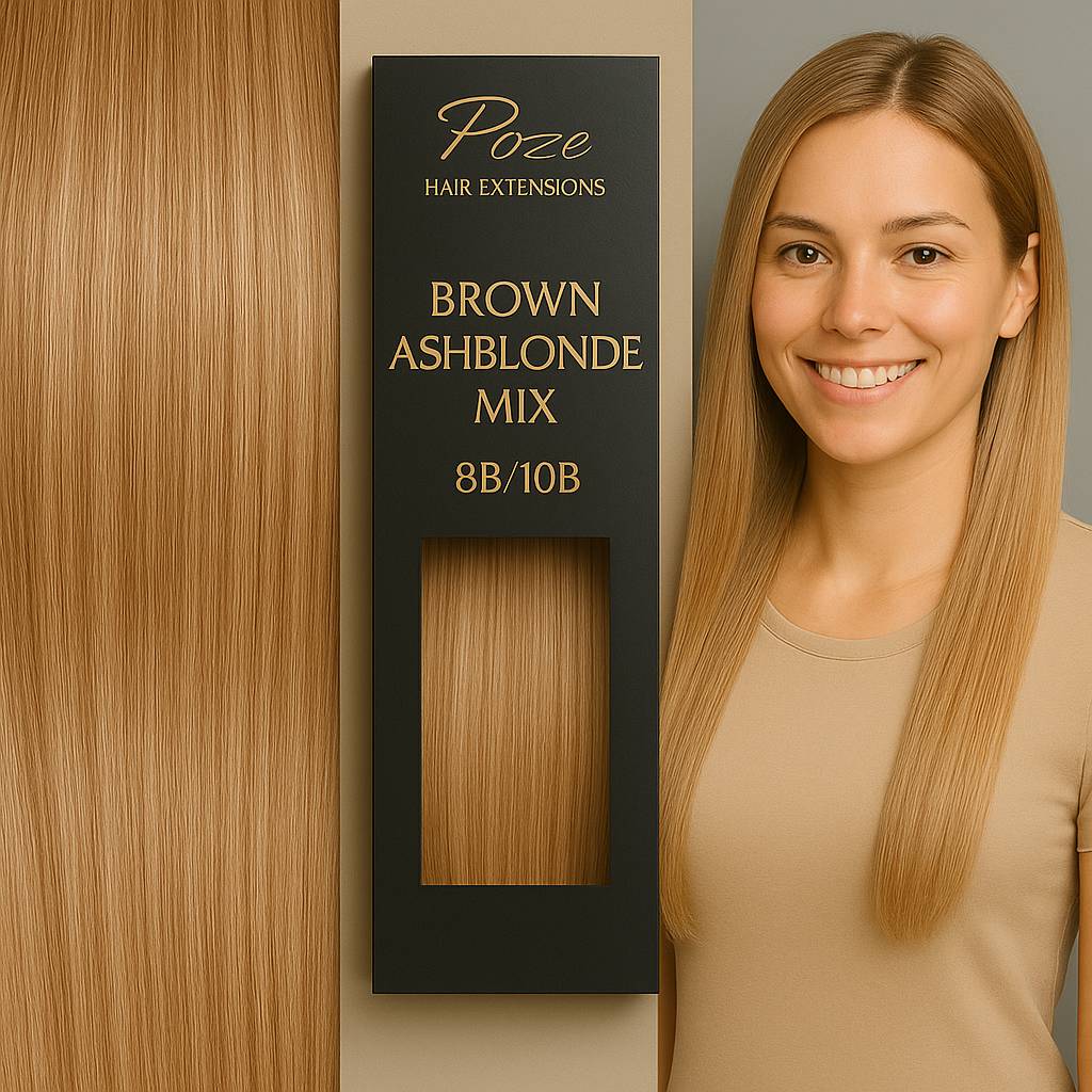 Clip & Go Standard - 8B/10B Brown Ashblonde Mix