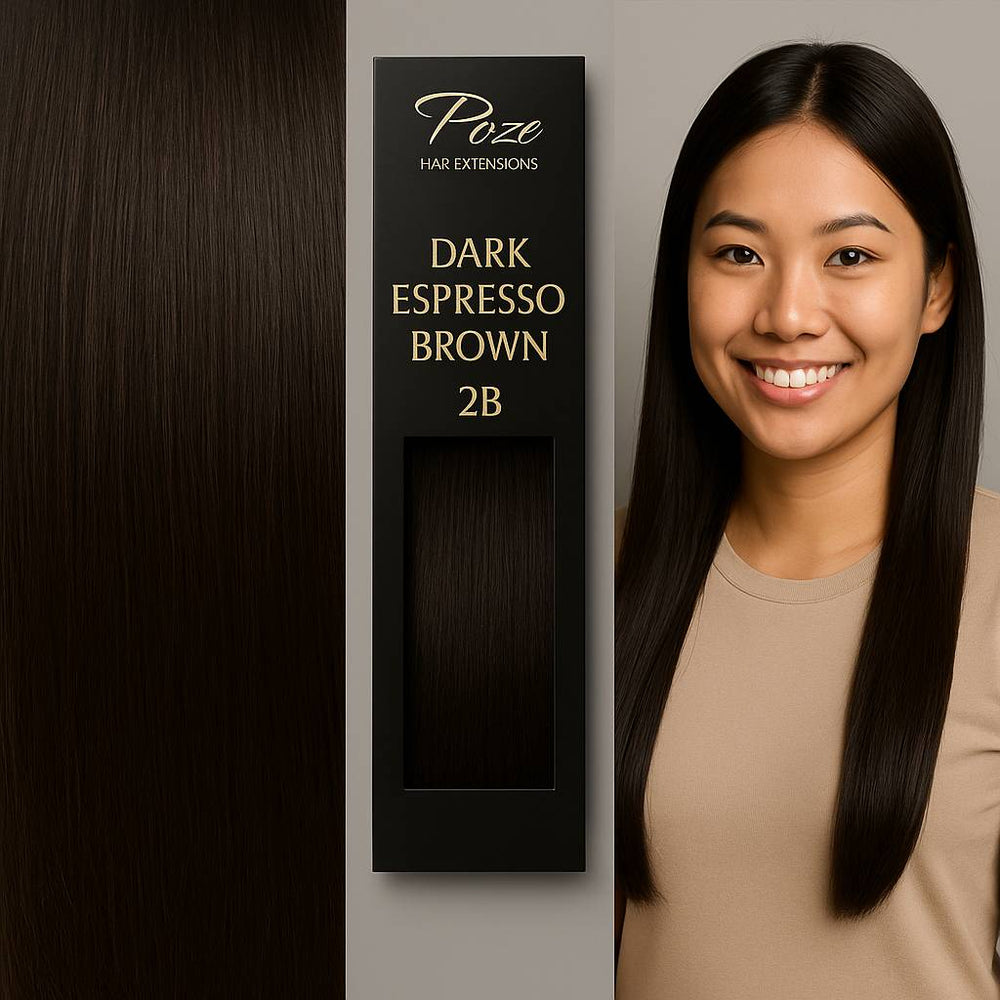Tape On Löshår Standard - 2B Dark Espresso Brown