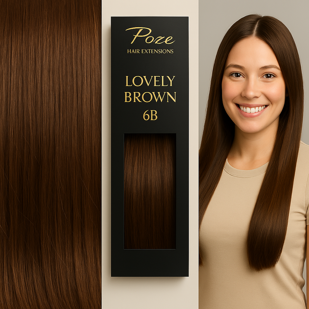 Tape On Hair Extensions Standard - 6B Lovely Brown
