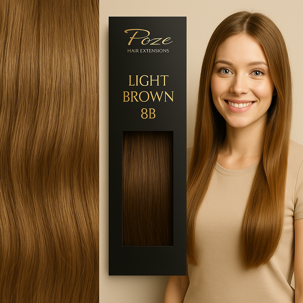 Micro Ring Extensions Standard - 8B Light Brown