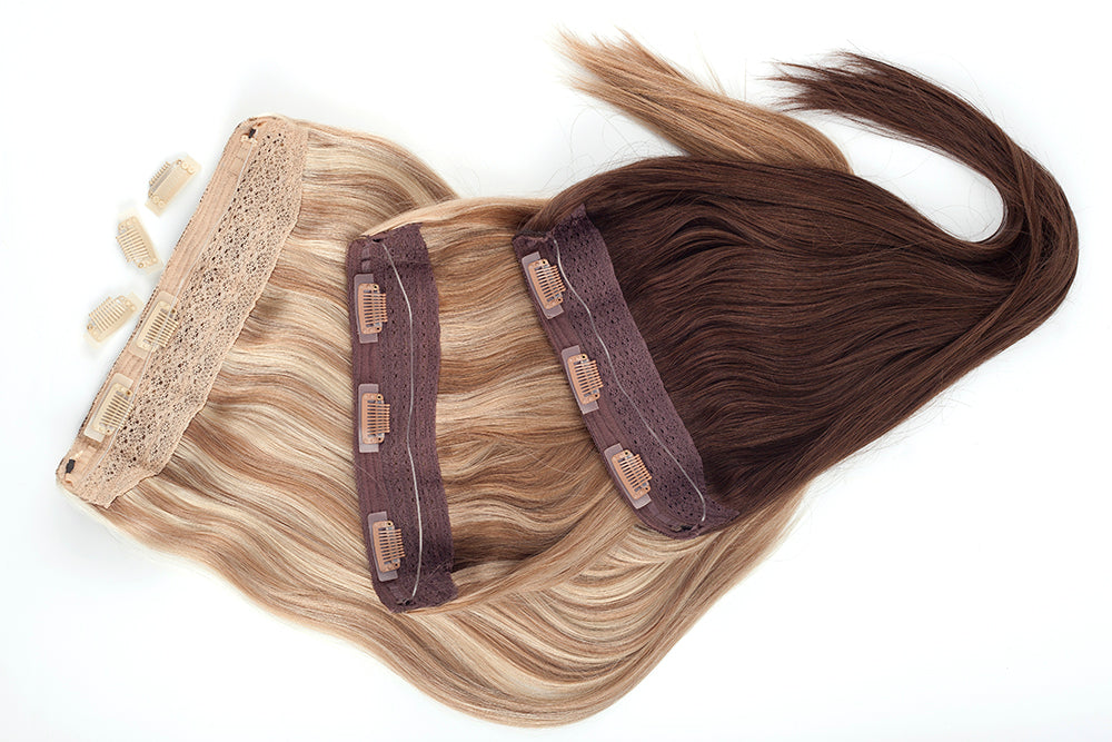 Poze Standard Wire & Clip Extensions - 1B Midnight Brown